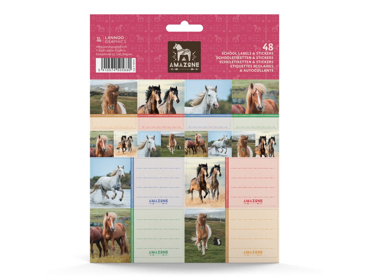 ROOST Etichette scuola Amazone 505880 mix 16x1x21cm (5410574505880)