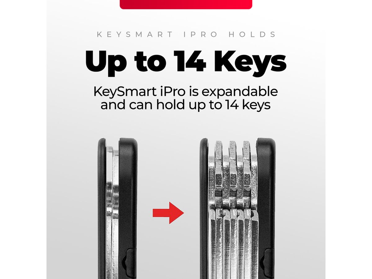 KEYSMART iPro V3 KS431-BLK Apple Find My, Black (0810024053605)
