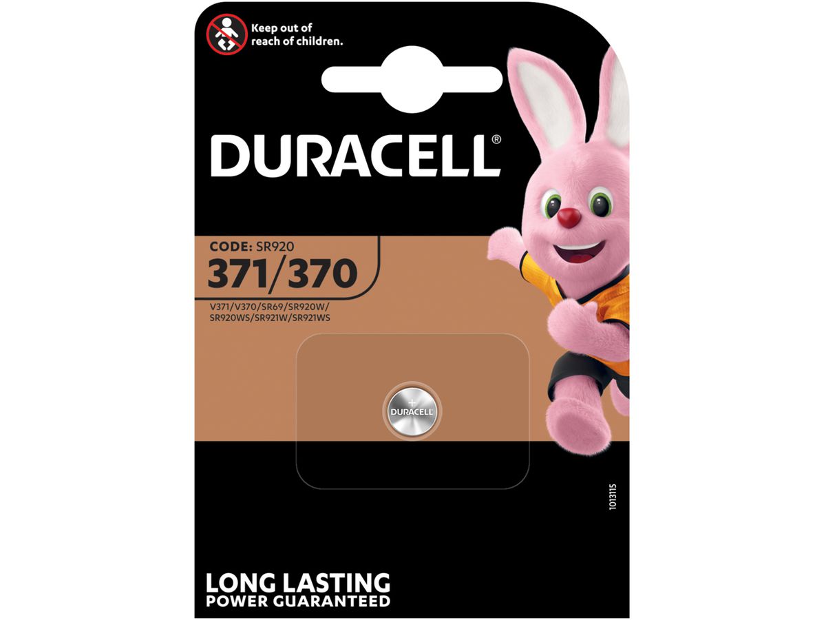 DURACELL Pile miniature Specialty 371/370 V371, V370, SR69, SR92, 1.5V (5000394067820)