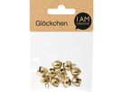I AM CREATIVE Glöckchen 11mm 1521.11 gold, mit Öse 10 Stück (7613194208850)