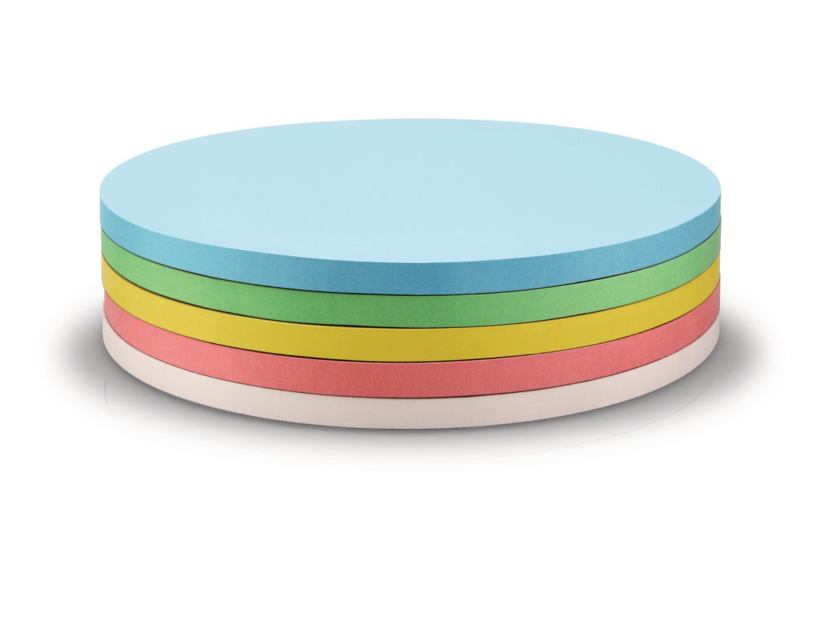 MAGNETOPLAN Carte Communic. rotondo 190mm 111151890 5 colori ass. 250 pezzi (4013695058689)