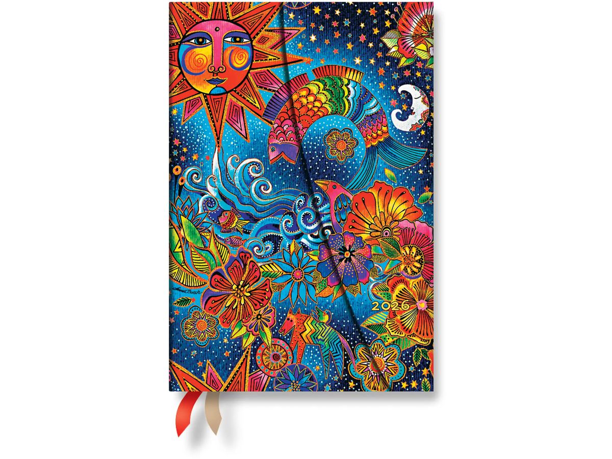 PAPERBLANKS Agenda Magie Céleste 2026 DF0884-3 1W/2S HOR Mini HC FR 9.5x14cm (9780349708843)