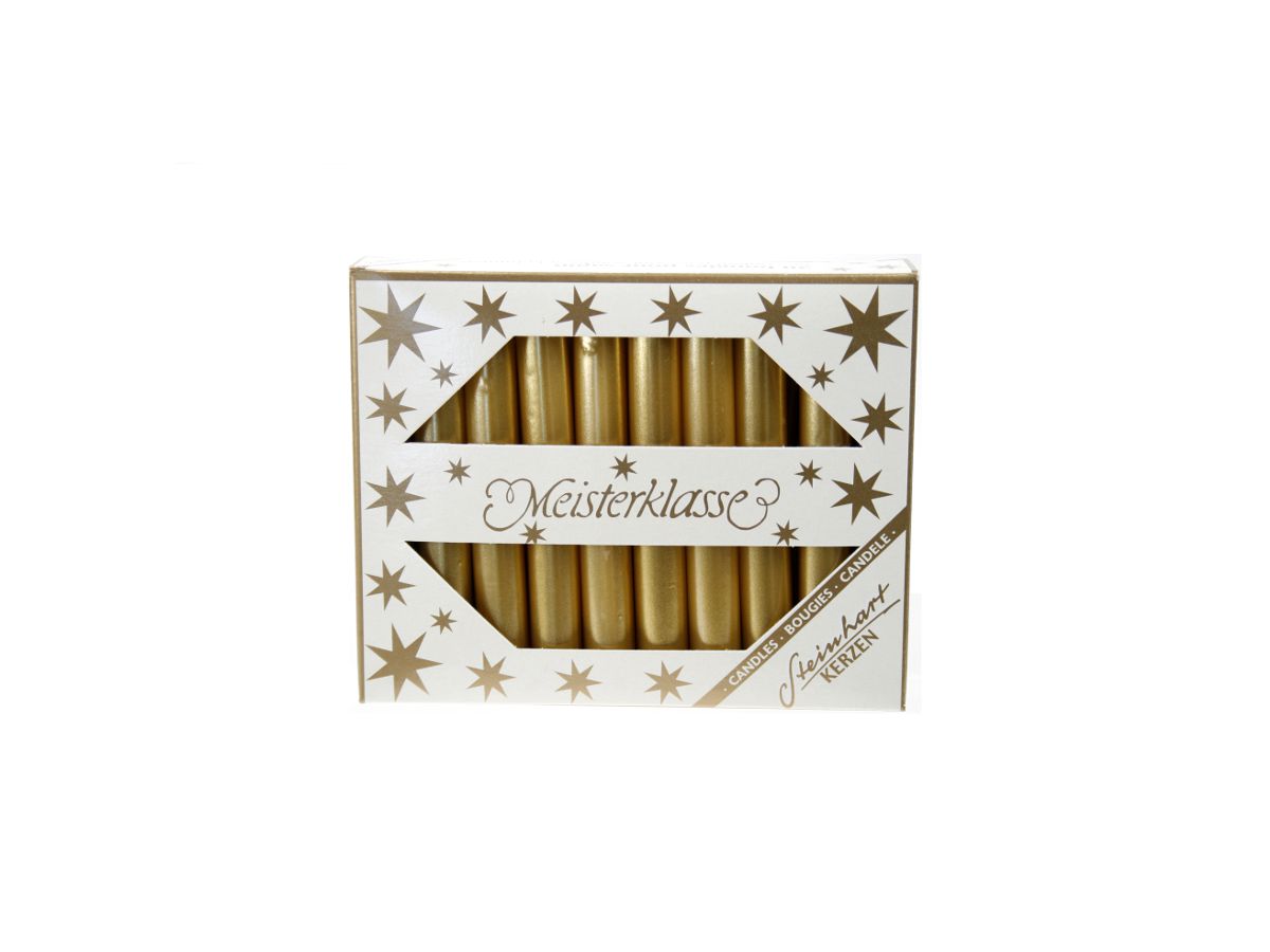 STEINHART Baumkerzen 95x13mm 02390-22 gold 20 Stück (4008542553417)