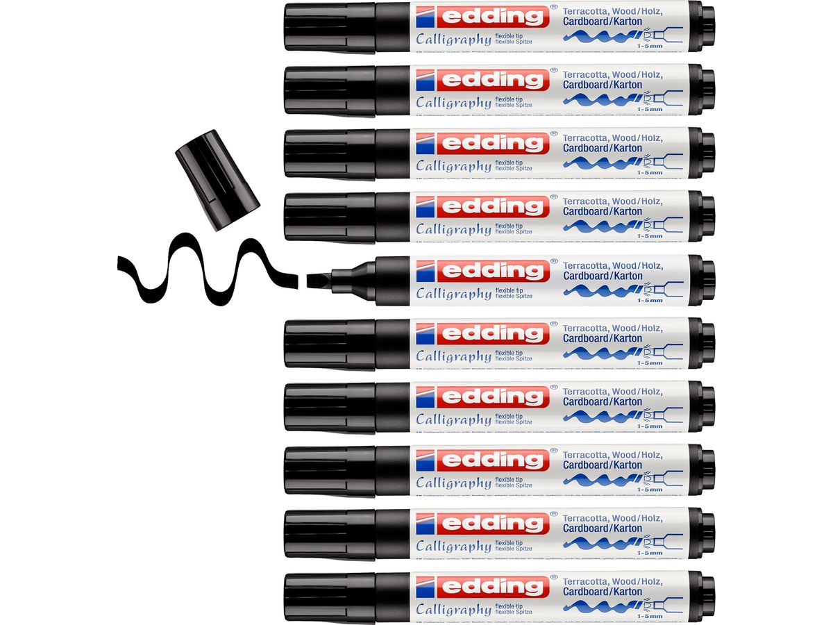 EDDING Permanent Marker 1455 1-5mm 1455-1 schwarz (4004764927104)