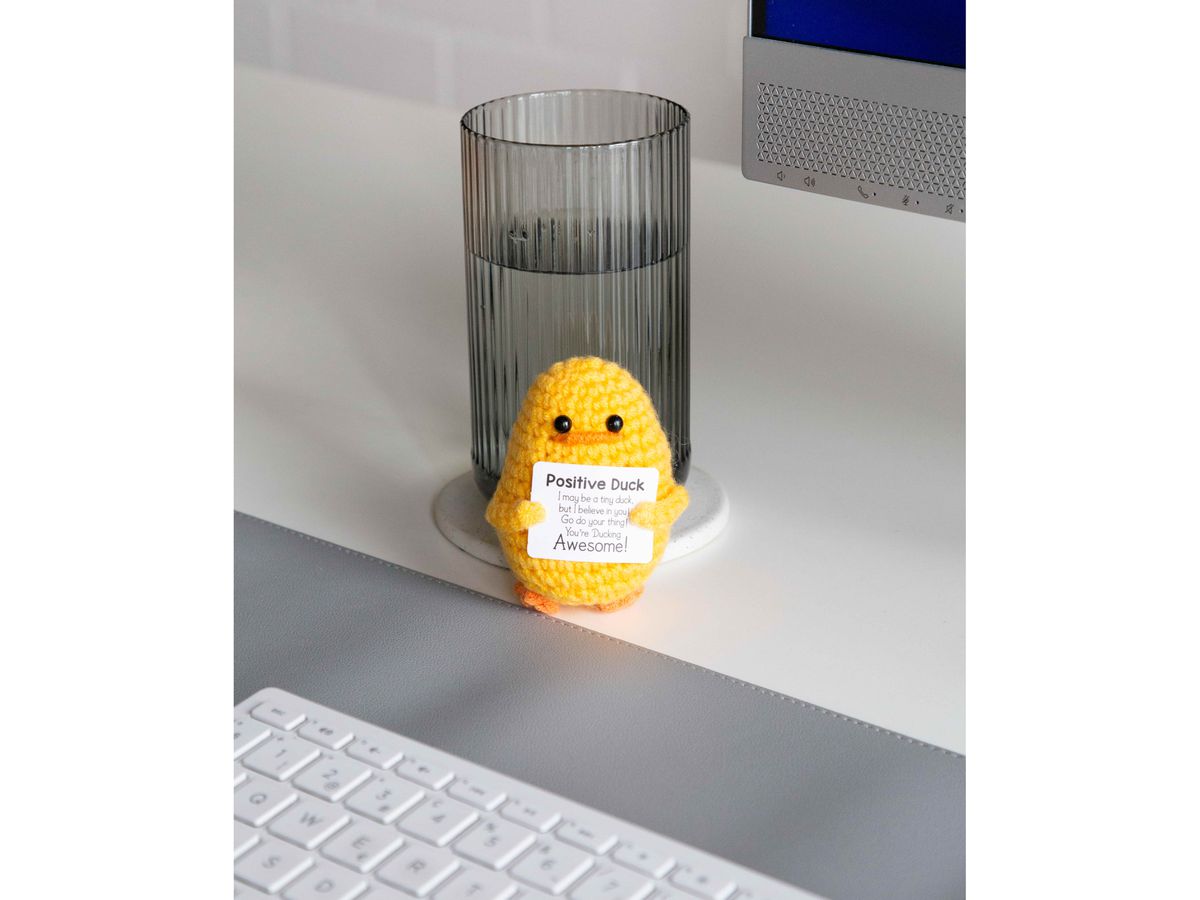 I AM CREATIVE Positive Duck 8cm 1000-1458 jaune (7611983263547)