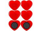 I AM CREATIVE Magnet Herz Let`s Organize 4035.49 rot, stark 6 Stück (7611983215461)