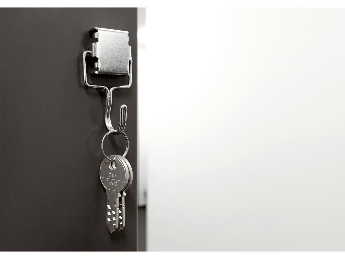 MAGNETOPLAN Aimant avec Crochet 65mm 16667 argent (4013695044538)