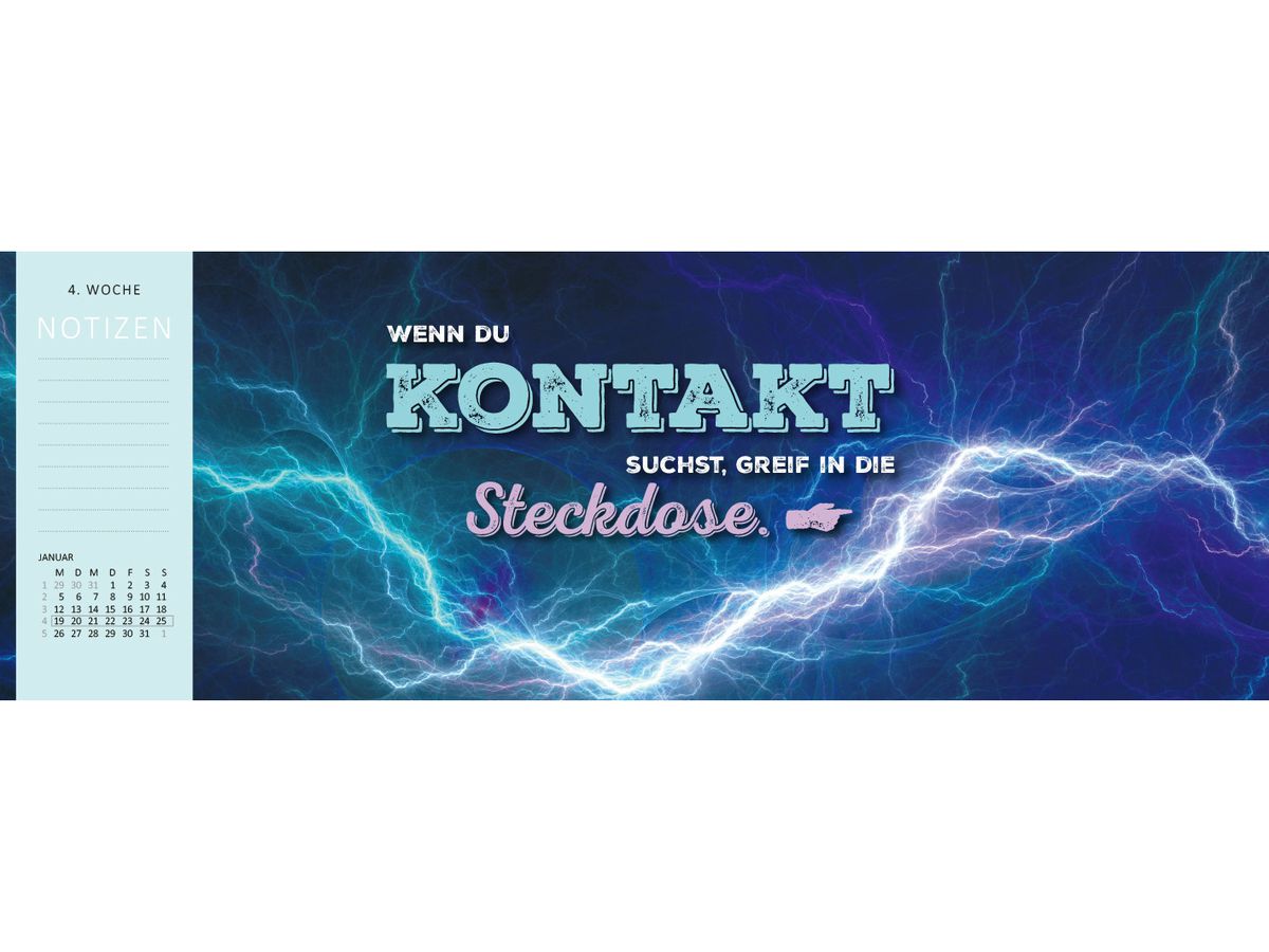 ARS EDITION Tischkalender 2026 13576 Tschüss DE 29.7x11.5cm (4014489135760)