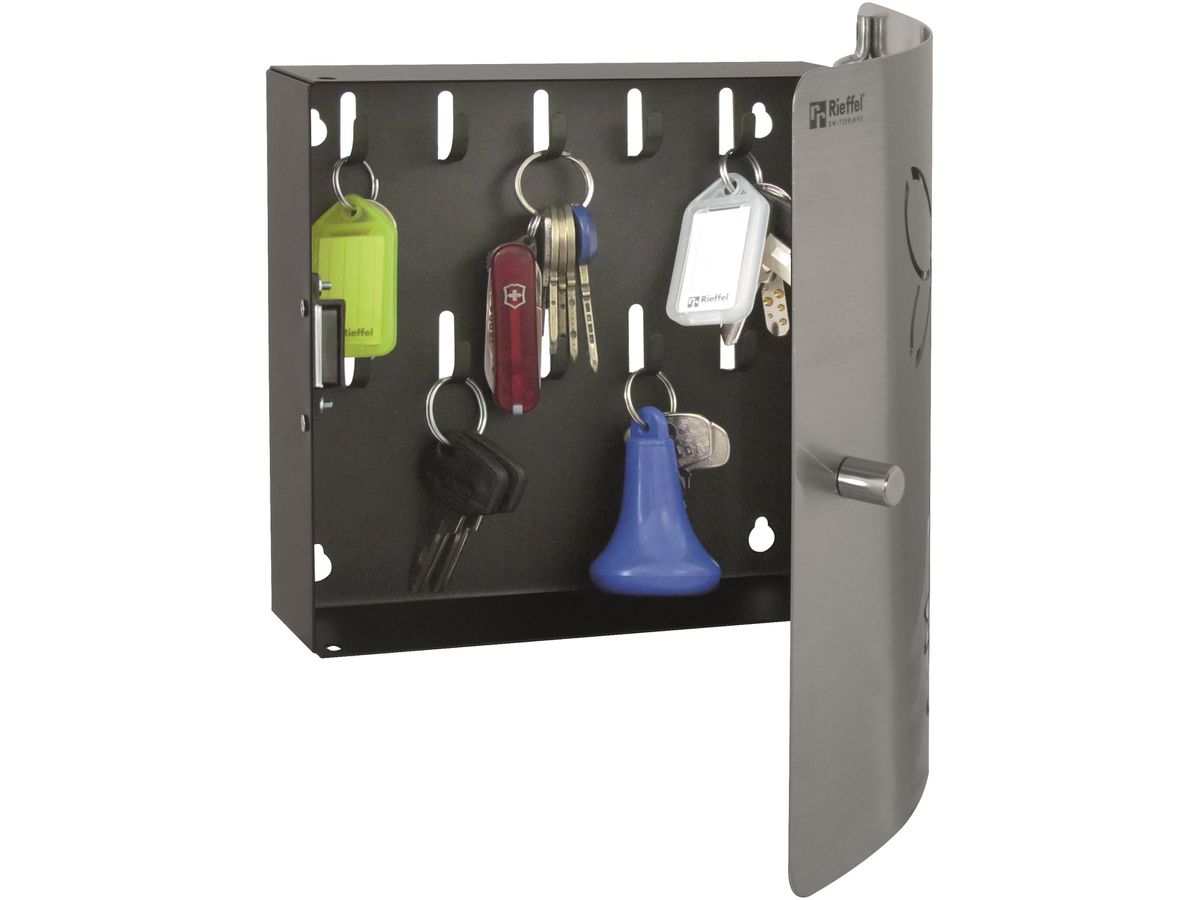 RIEFFEL SWITZERLAND Armoire à clés DSB-BUTTERFLY argent 10 clés (7630010415827)