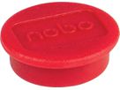 NOBO Magnet rund 24mm 1915293 rot 10 Stück (5028252611152)