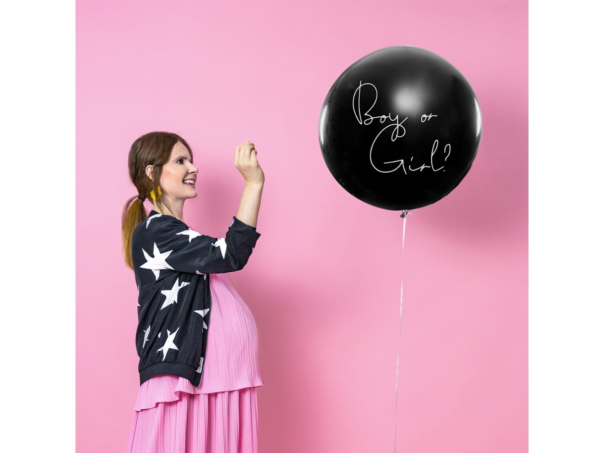 PARTYDECO Ballon 100cm BG36-2-D Gender Reveal-Girl (5902230790872)