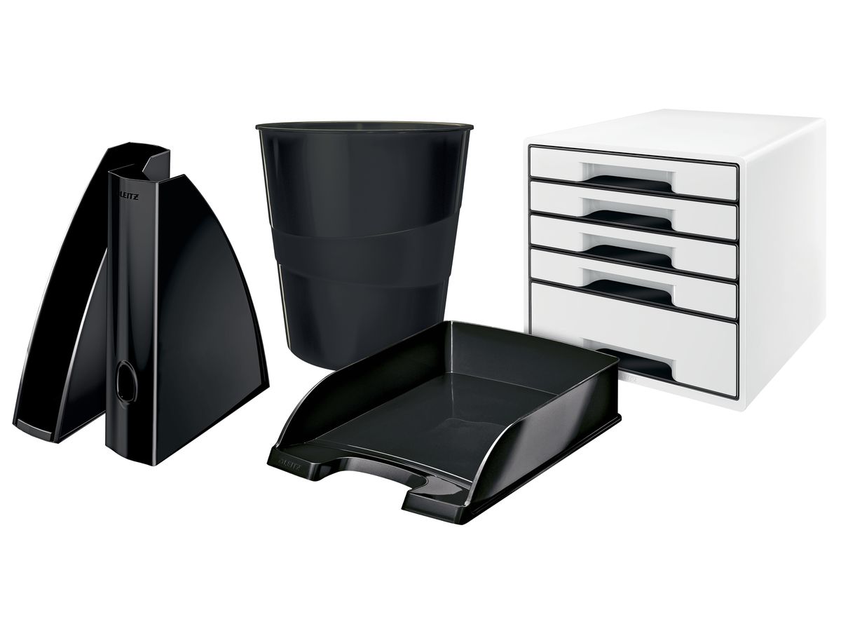 LEITZ Briefkorb WOW A4 5226-30-95 schwarz (4002432121700)
