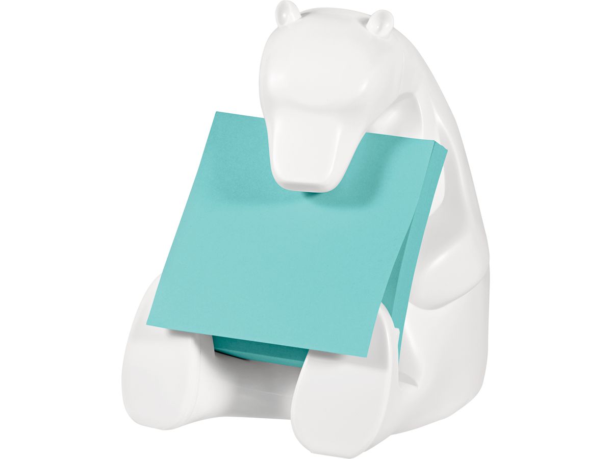 POST-IT Z-Notes Bear Dispenser 76x76mm BEAR-330 aquawave (8887862041899)