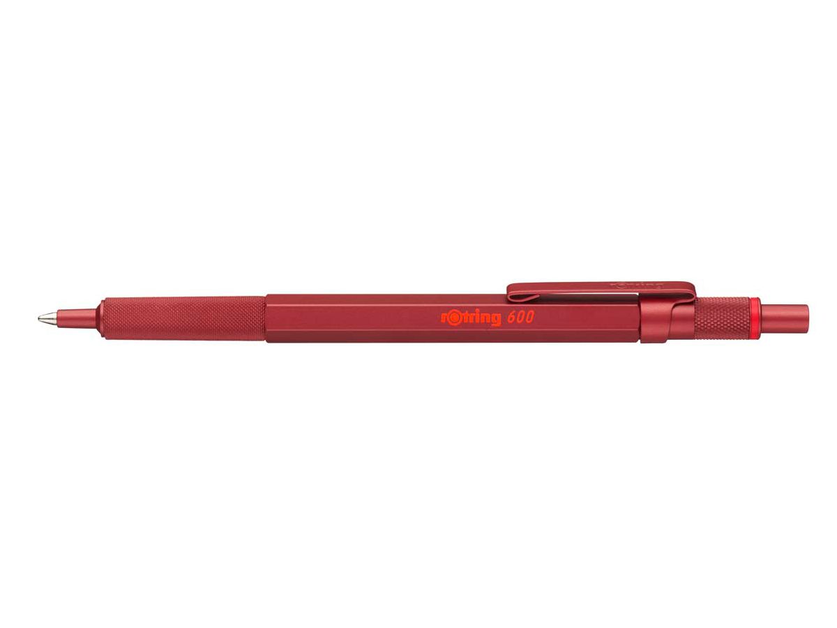 ROTRING Stylo à bille 600 M 2114261 rouge metallic (3026981142611)