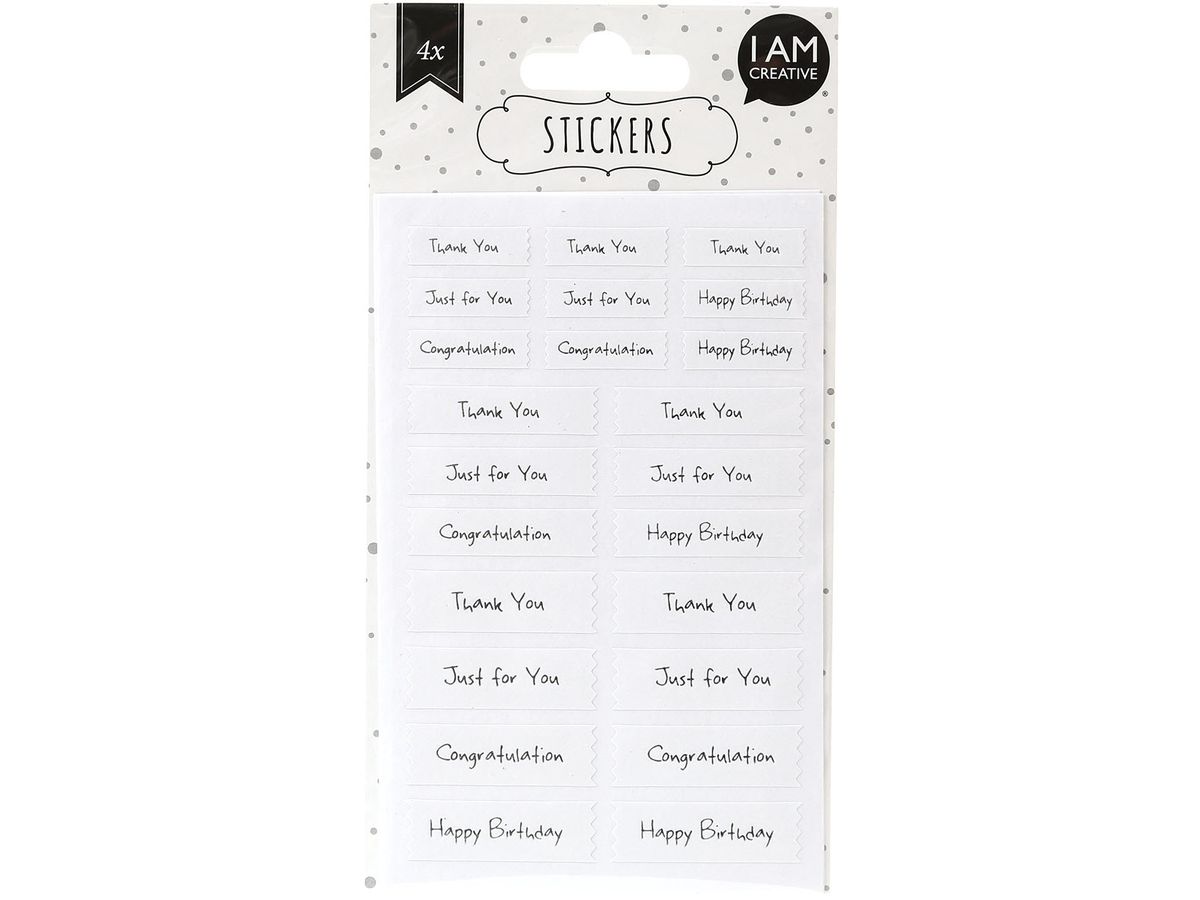 I AM CREATIVE Sticker 4087.76 silber, 4 Blatt (7611983201389)