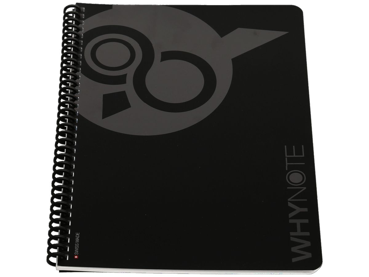 WHYNOTE Notizbuch A4 WNA4BOK01 starter-kit, schwarz (7640167322190)