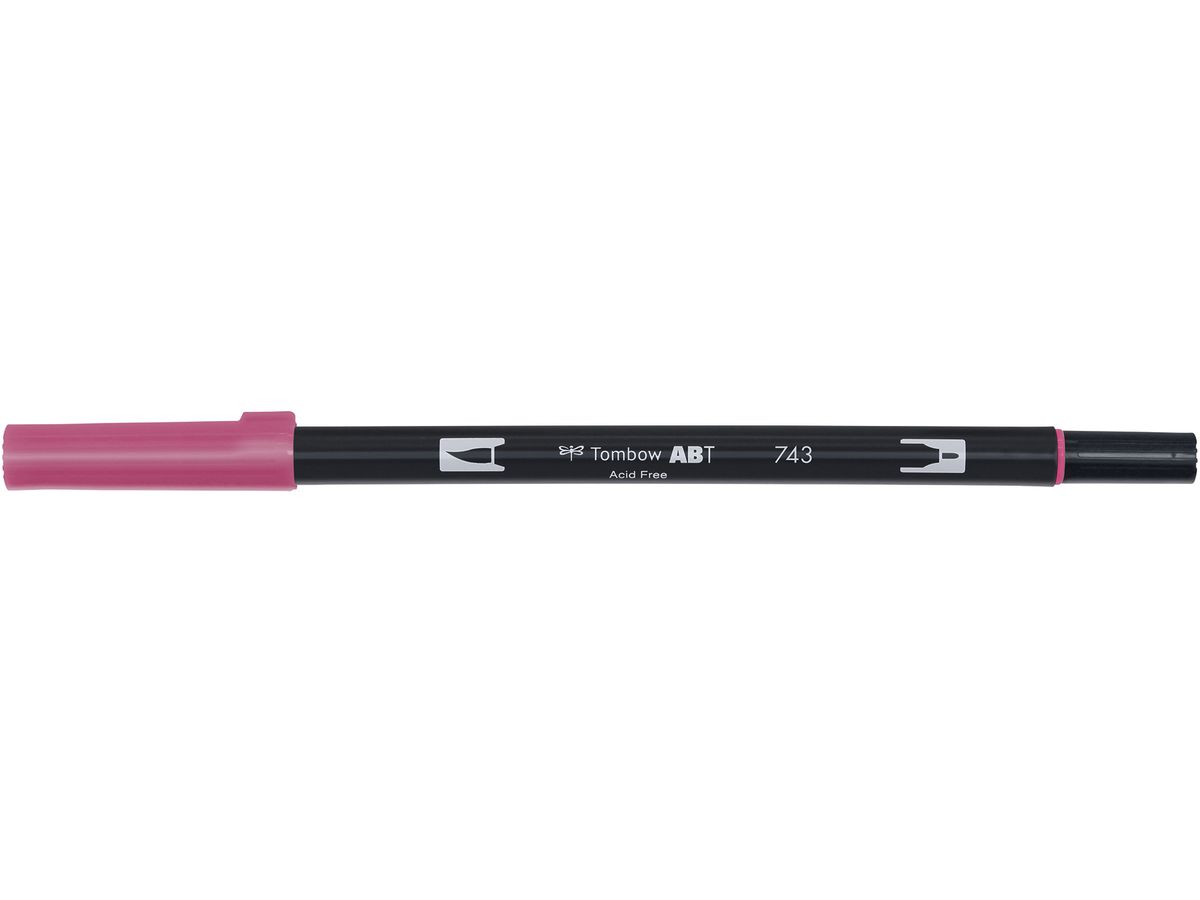 TOMBOW Dual Brush Pen ABT 743 hot pink (4901991901931)