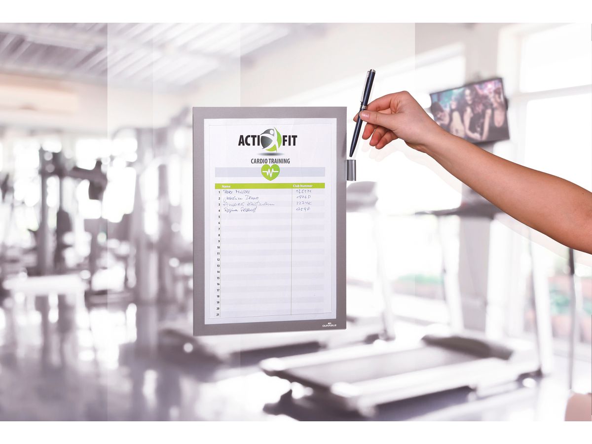 DURABLE Duraframe Note A4 499323 autoadesivo, argento (4005546407043)