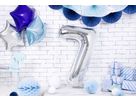 PARTYDECO Folienballon Ziffer 7 86cm FB1M-7-018 silber (5902230736078)