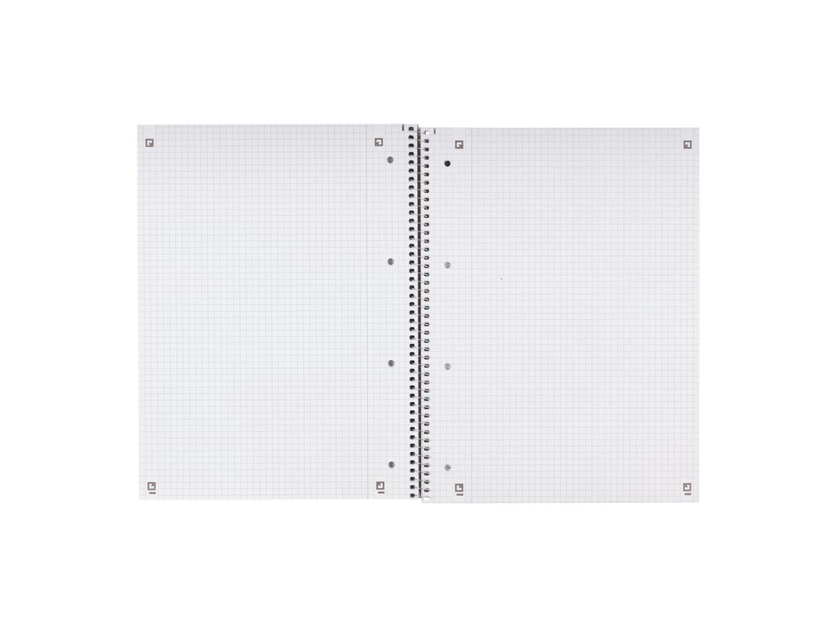 OXFORD Collegeblock Recycling A4 400159358 quadrettato 5mm, 90g 80 fogli (4006144041844)