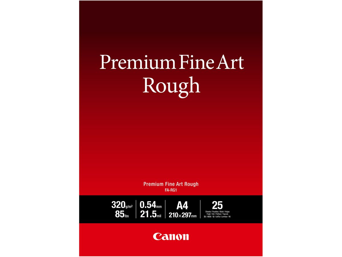 CANON Premium Paper 320g A4 FARG1A4 Fine Art Rough 25 Blatt (4549292170375)