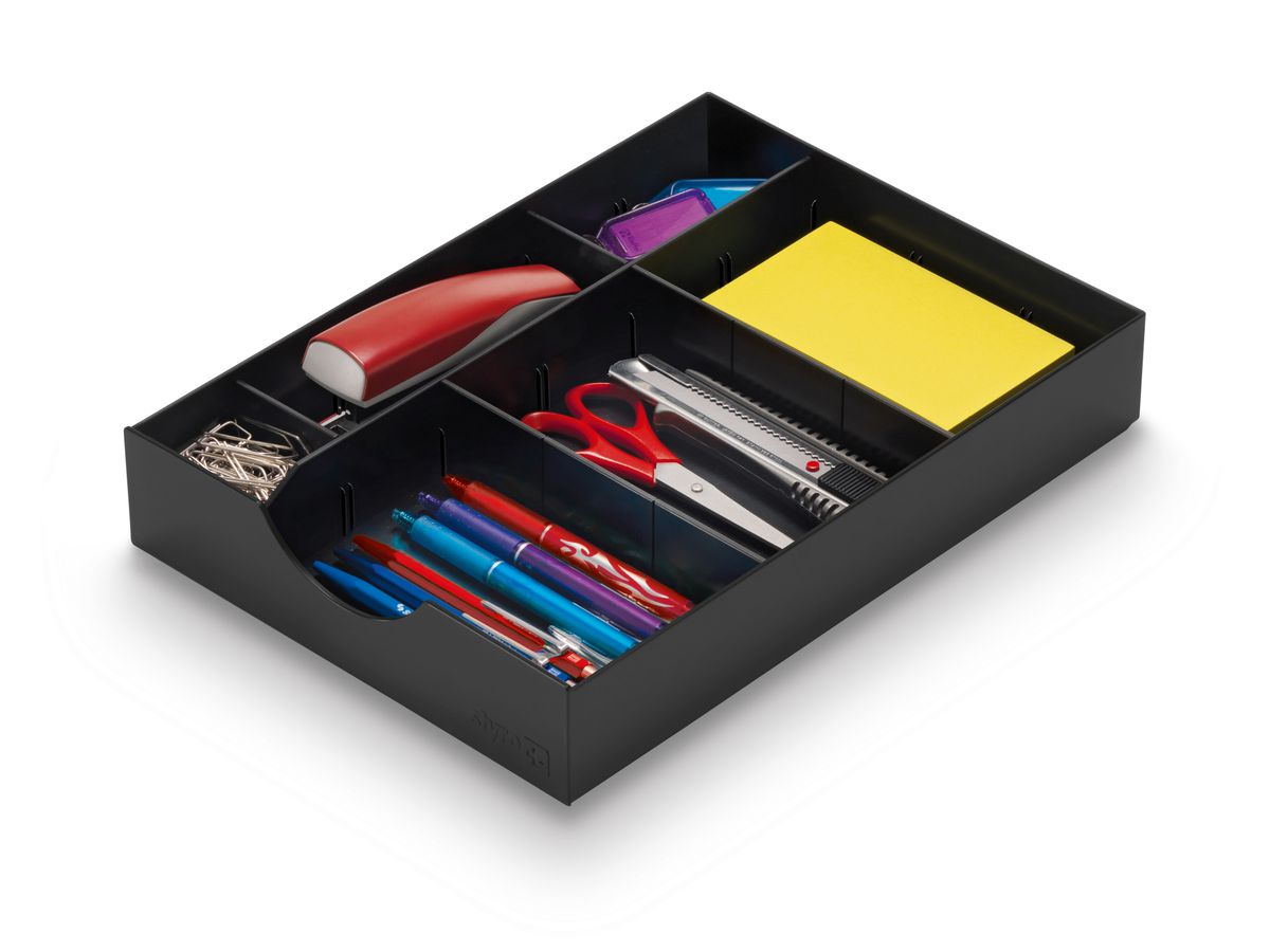 STYRO Système tiroir styrodoc 268-405.95 noir 6 pcs. (7612176081443)