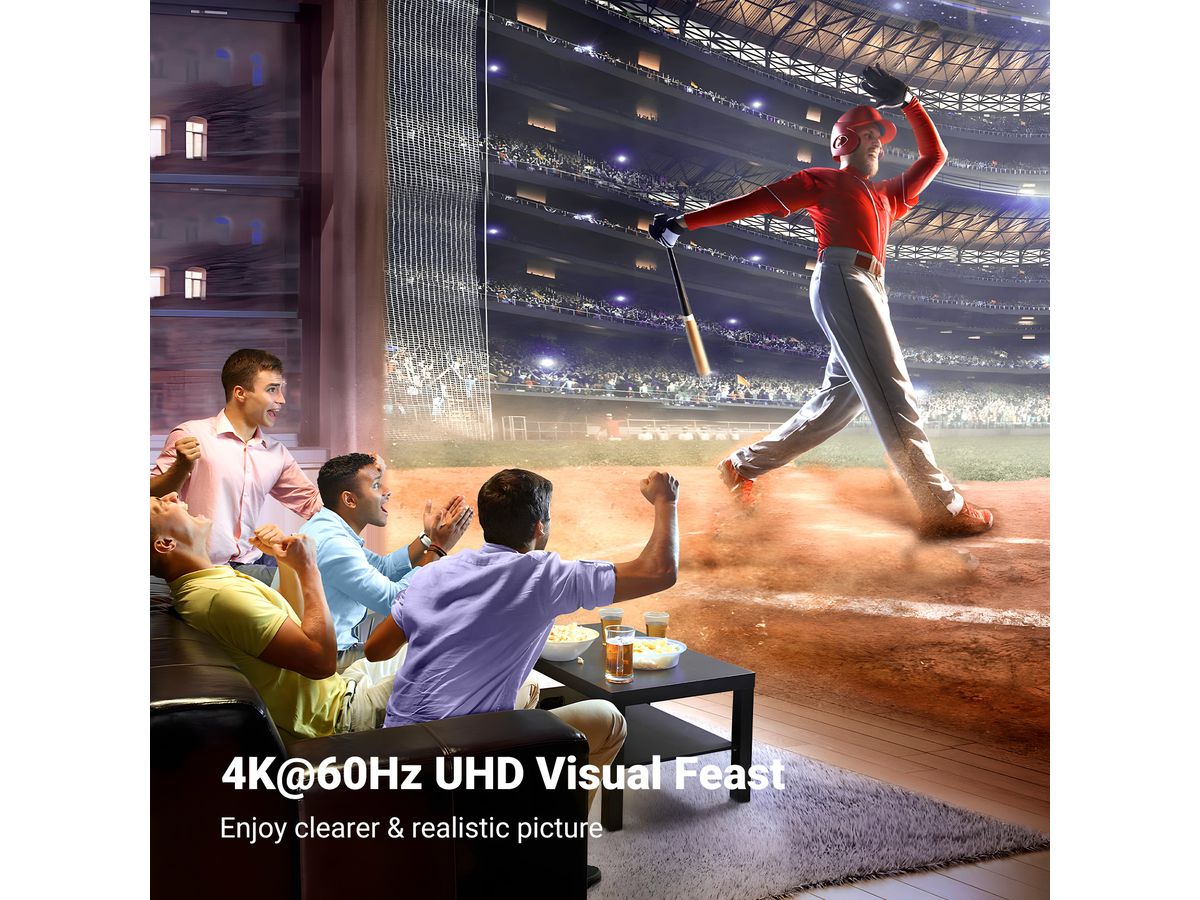 UGREEN Bi-Directional Switcher 50966 HDMI 2.0 2x1 (6957303859665)