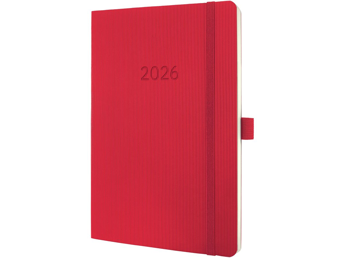 CONCEPTUM Wochenkalender 2026 C2634 1W/2S rot 13.5x21cm (4004360772337)