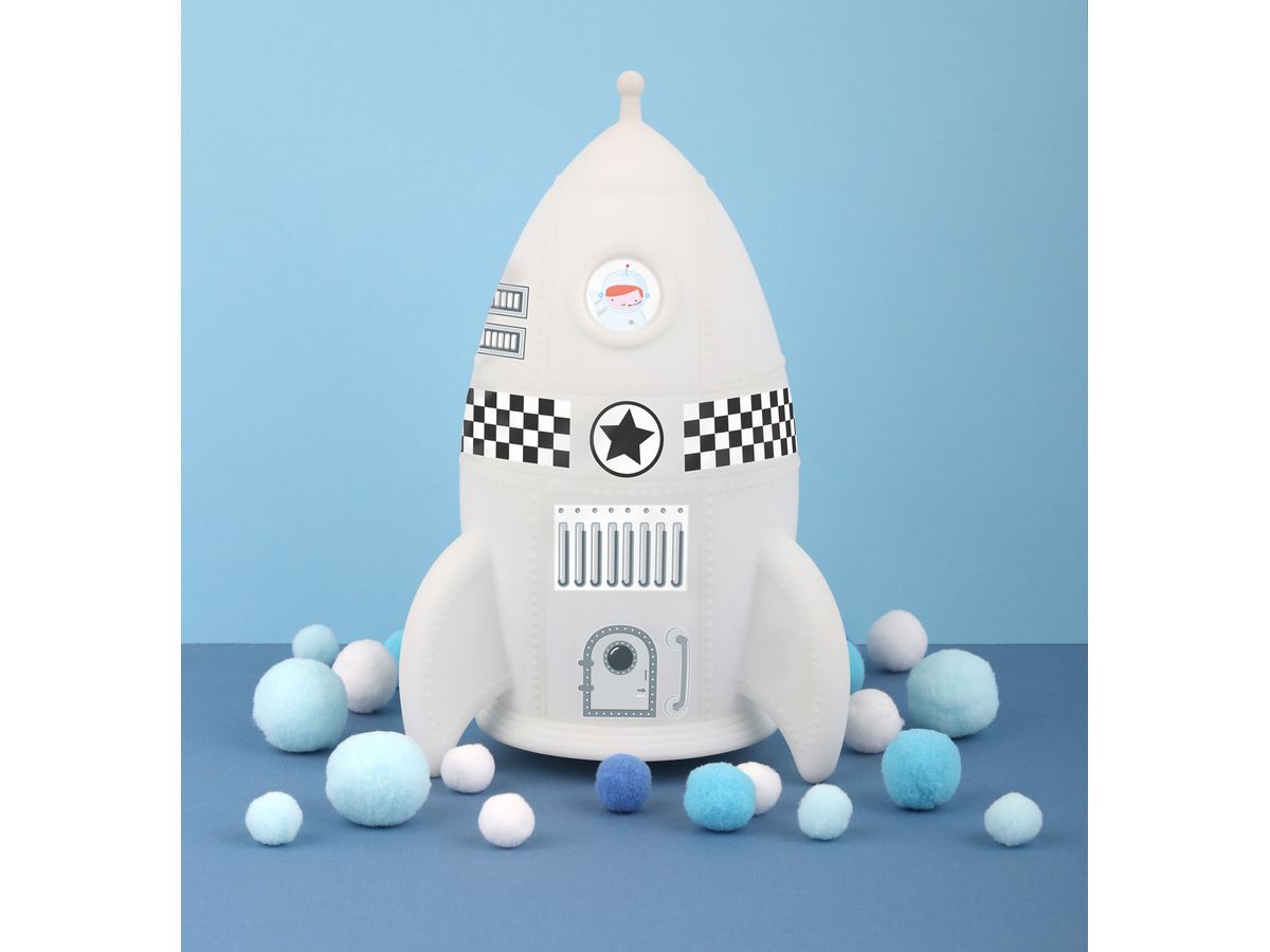 ALLC Veilleuse avec Sticker NLROWH26 Rocket 13x20x13cm (8719033868533)