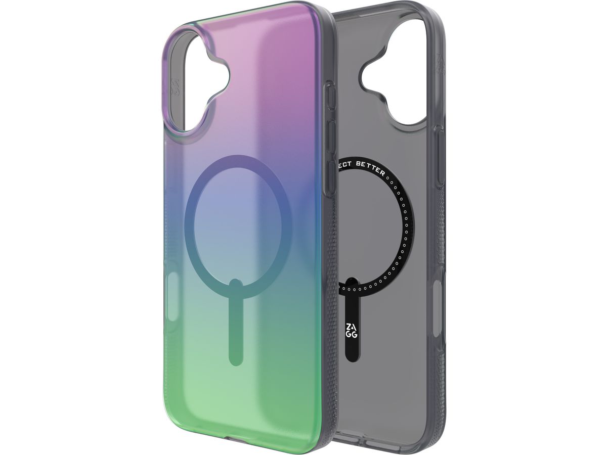 ZAGG Milan Cases Snap Apple 702315115 iPhone 16 Plus,Raven Feather (0840390319517)