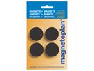 MAGNETOPLAN Calamita Magnum 16600412 nero, Blister 4 pezzi (4013695020549)