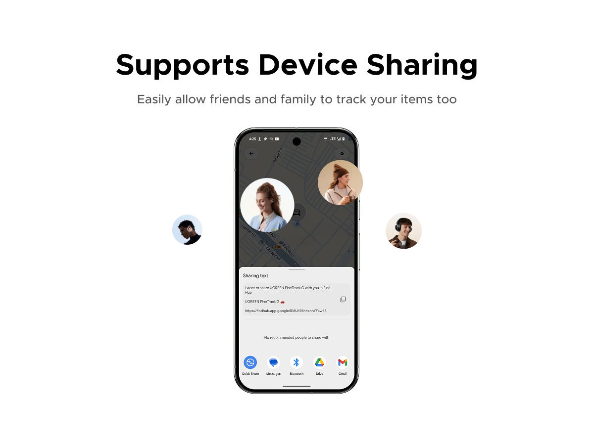 UGREEN Fine Tracker Android 65543 Find Hub USB-C,Black (6941876265435)