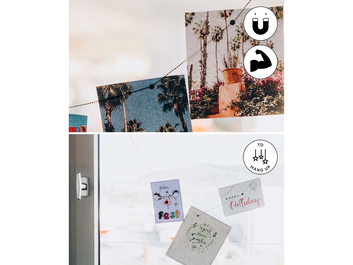 I AM CREATIVE Corde à photo incl. 8xaimants 4035.68 150cm (7611983215645)