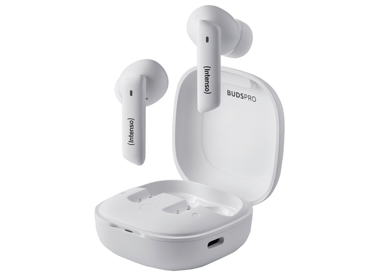 INTENSO Buds Pro Wirel. Earphones 3720502 T502AE, Hybrid ANC, white (4034303034598)