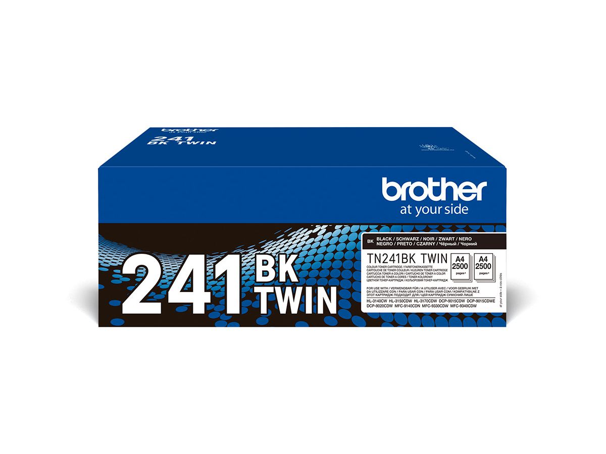 BROTHER Toner HY Twin Pack schwarz TN-241BKTWIN HL-3140/3170 2x2500 pagine (4977766812795)