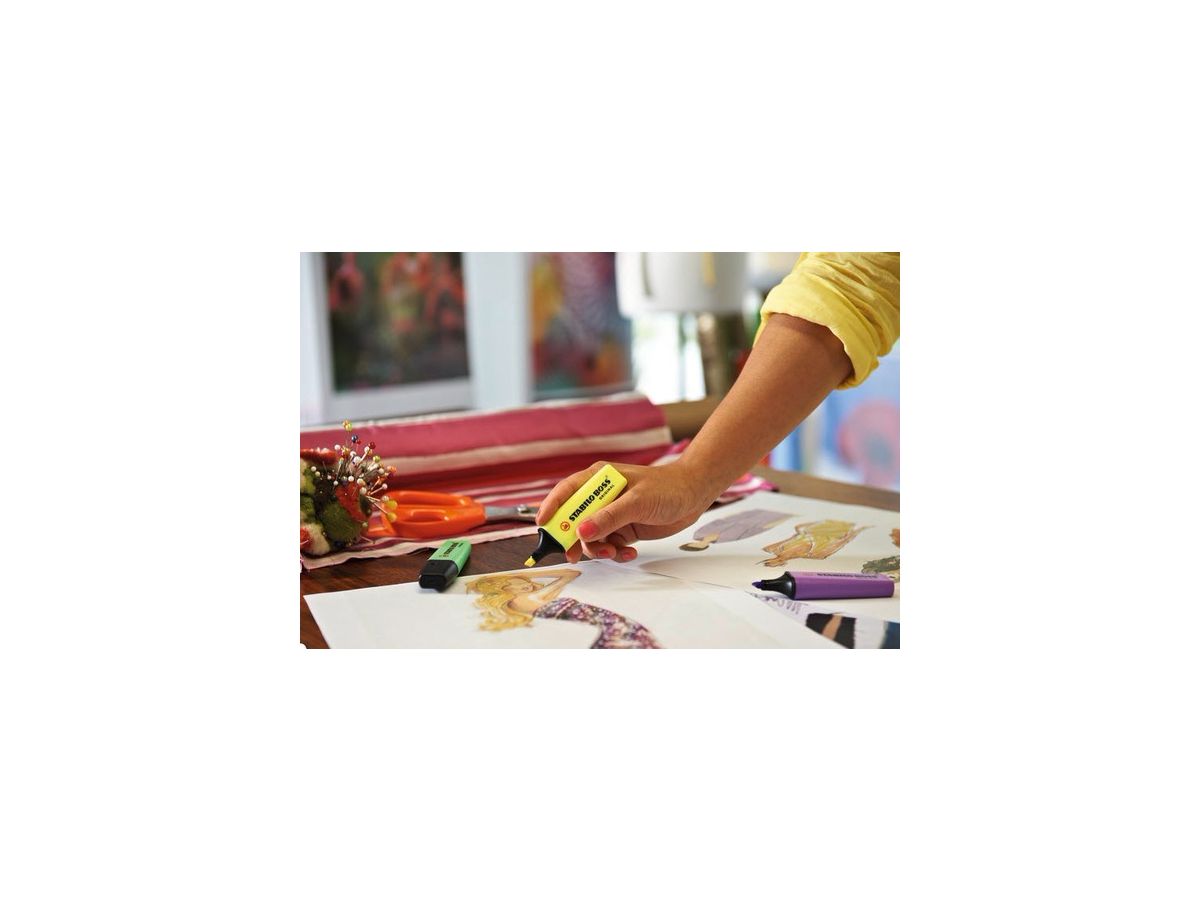 STABILO Textmarker BOSS ORIGINAL 2-5mm 70/6 6 colori (4006381215701)
