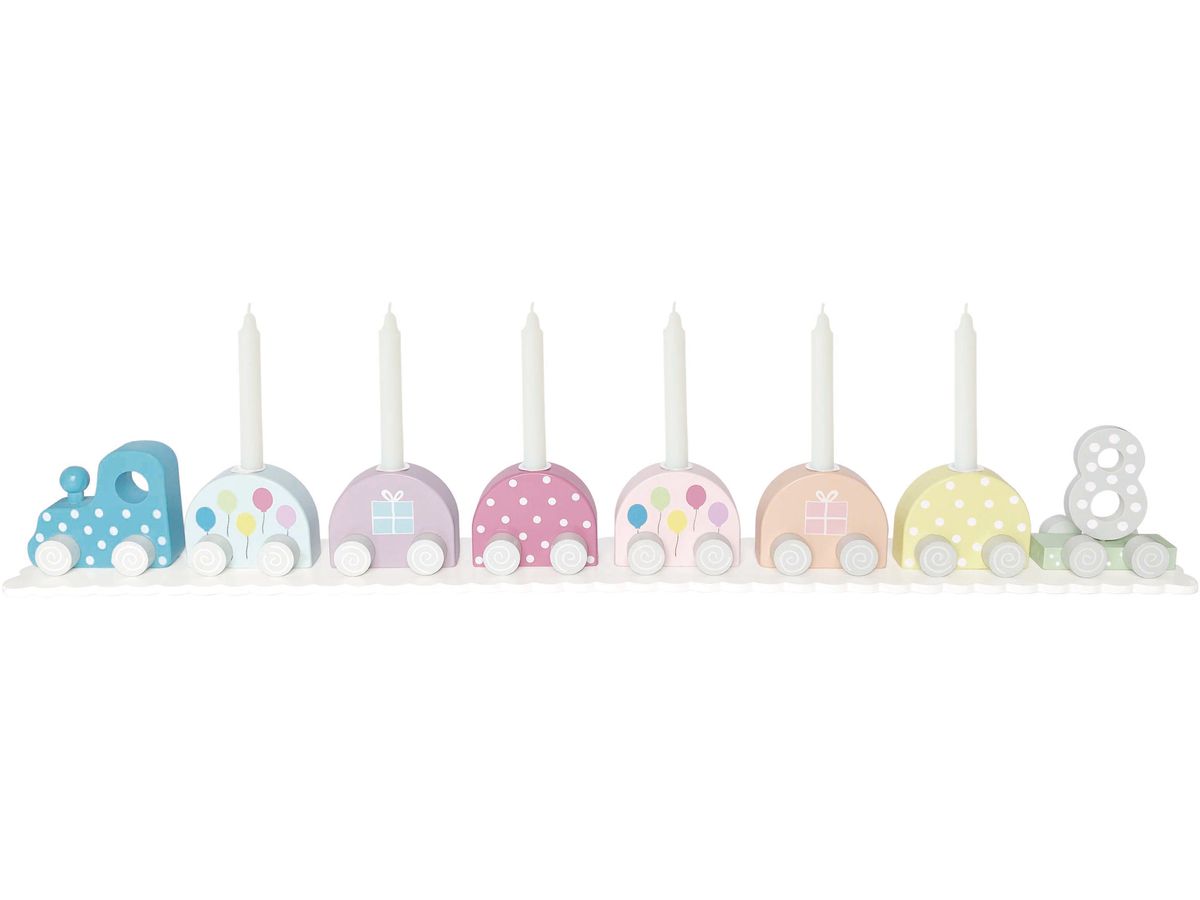 JABADABADO Zug mit Kerzen T271 farbig, Zahlen 0-9 (7332599002718)