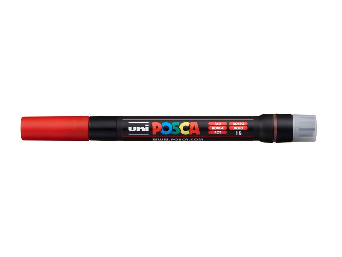POSCA Pinsel-Marker 1-10mm PCF-350 RED rot (4902778559772)
