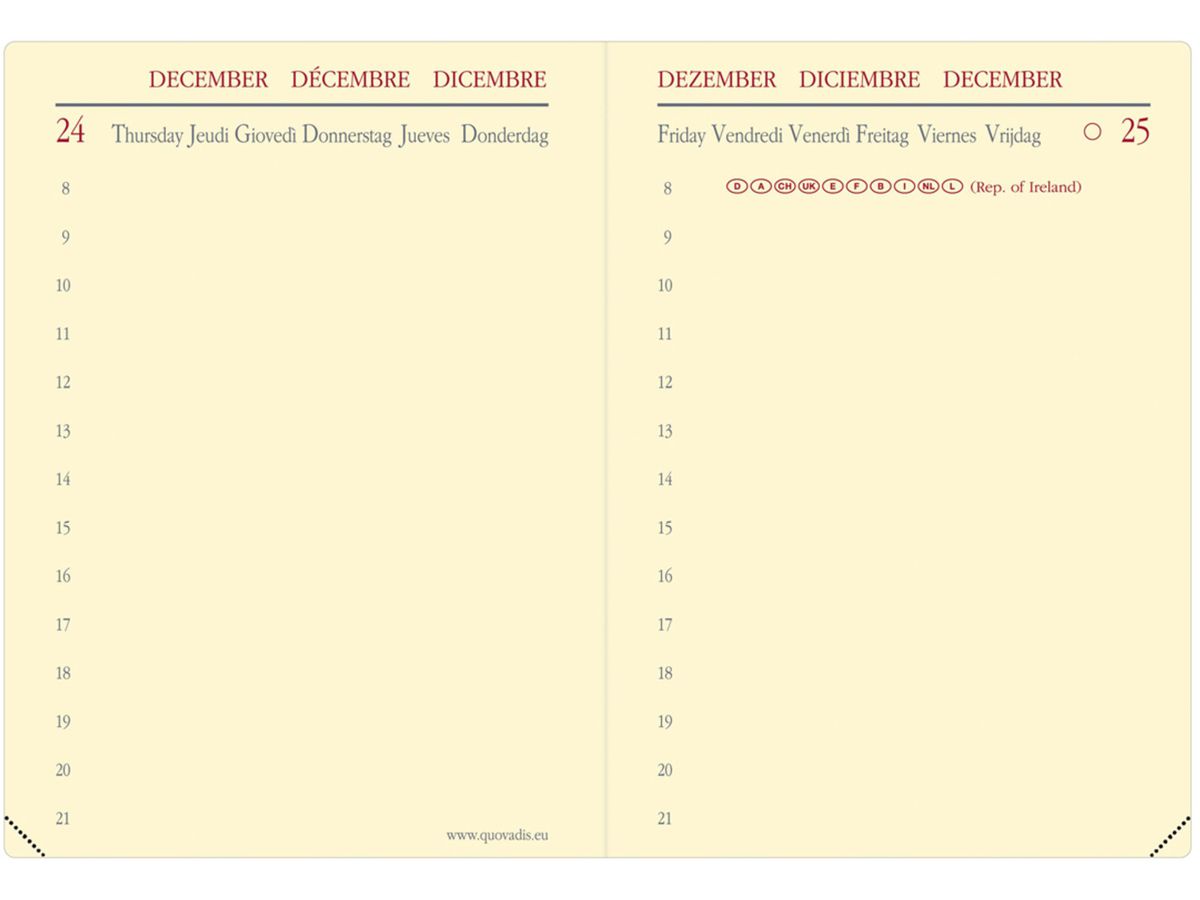 QUO-VADIS Agenda Impala Miniday 2026 209027Q 1T/S schwarz ML 7x10cm (3371010135479)