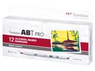 TOMBOW Dual Brush Pen ABT PRO ABTP-12P-1 Basic Colours 12 Stück (4003198150058)