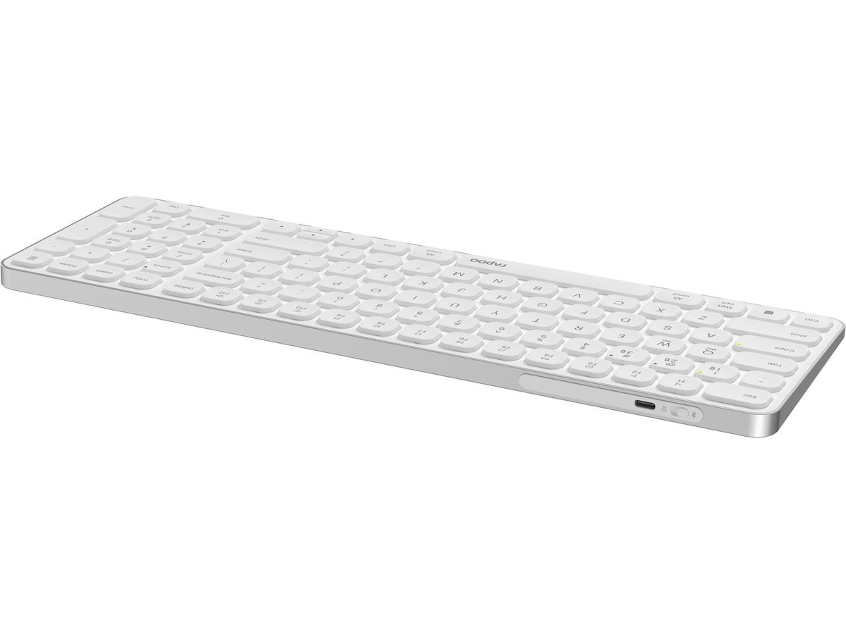 RAPOO E9710 ultraslim Keyboard 12643 Wireless, White (6940056126436)