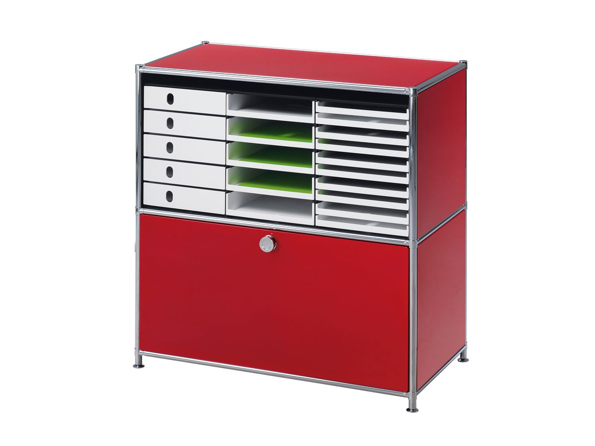 STYRO Scatola con cassetti styroval 14-8002.92 nero/bianco 10 cassetti (7612176074254)