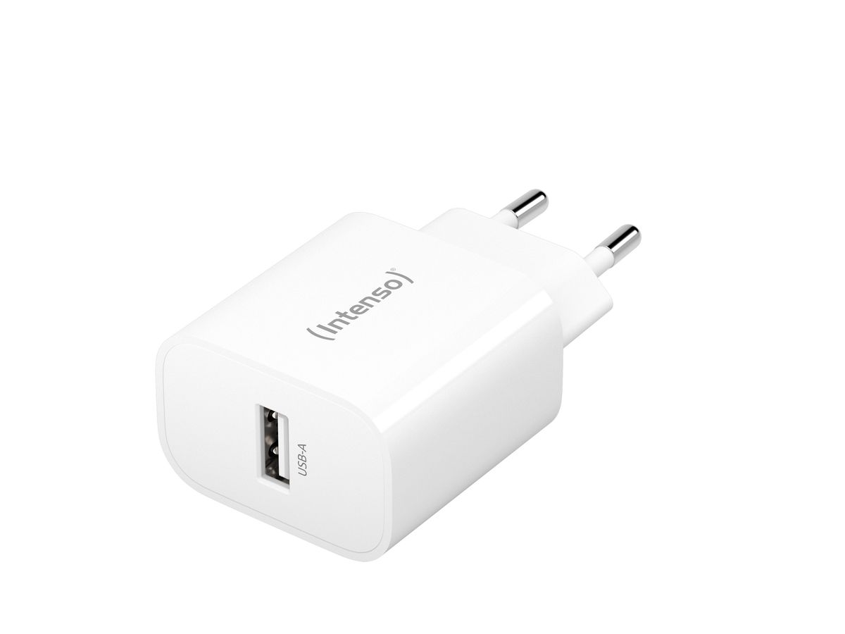 INTENSO Power Adapter W5A Charger 7800512 5W, USB-A, white (4034303033195)