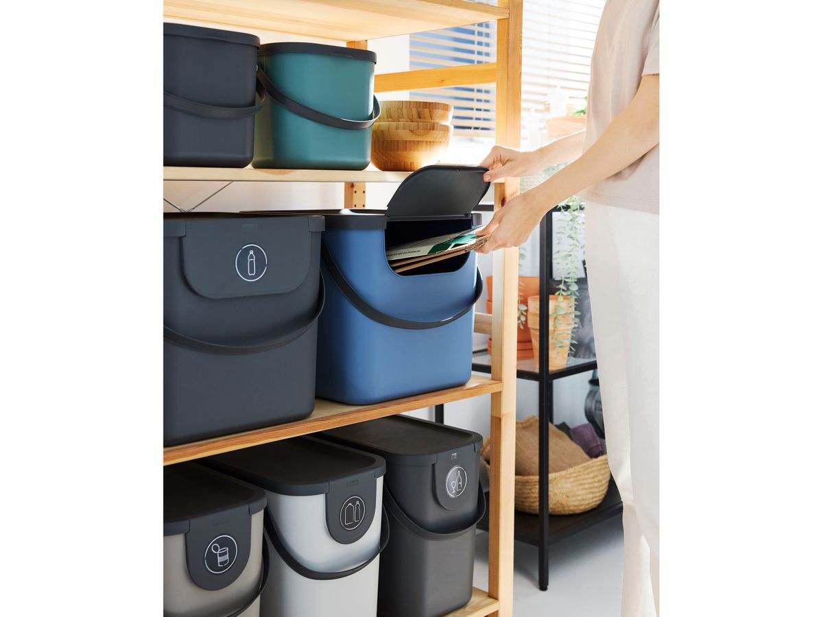 ROTHO Recyclingbox Albula 40lt 1034406161 Horizon blue 358x340x400mm (7610859225603)