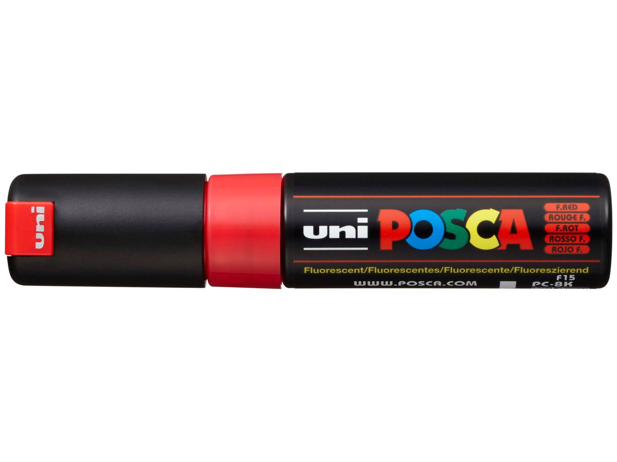 POSCA Marker 8mm PC-8K F.RED fluo rosso (4902778916919)