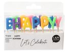 I AM CREATIVE Kerzen,Happy Birthday 6010.909 bunt, glitt. (7611983207671)