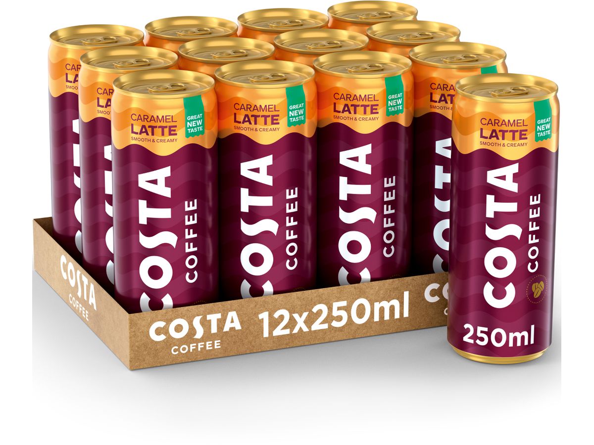 COSTA Coffee Latte Alu 5284 25 cl, 12 Stk. (5449000001221)