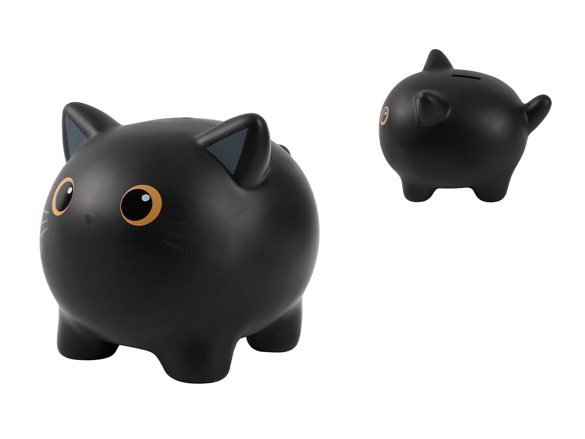 I-TOTAL Sparkasse 18x15x15.5cm XL2499 Cat black (8059037071080)